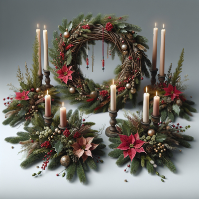 Adventskränze und Gestecke