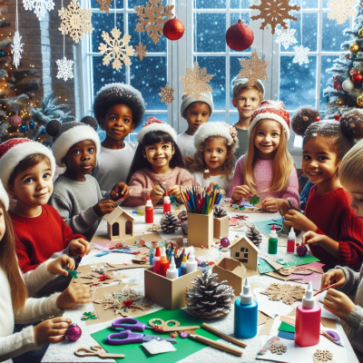 Weihnachtliche Bastelideen für kleine Kinder