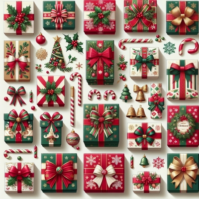 Weihnachtliche Geschenkverpackungen