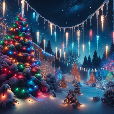 Perfekte Weihnachtsbeleuchtung