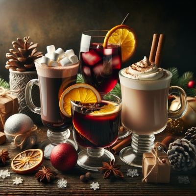 Beliebte weihnachtliche Getränke